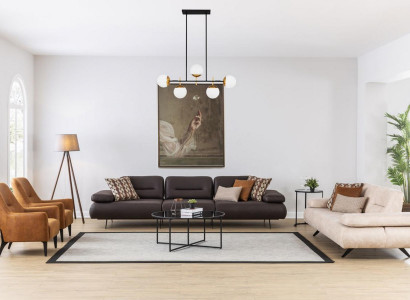 Sofagarnitur 4+3+1+1 Sitzer Set Design Sofa Polster Couchen Couch Modern Luxus